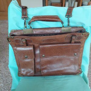 Leather softside briefcase